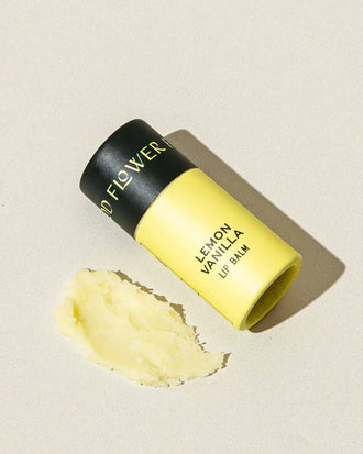 Good Flower Farm - Lemon Vanilla Organic Lip Balm / 0.3 oz Biodegradable Tube🍋
