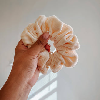 Wild Rose Accessories - Marshmallow Velvet Corduroy Scrunchie
