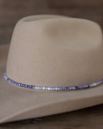 Crossbow Leather - NATURAL BEADED HAT BAND