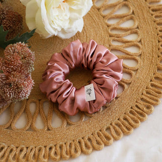Wild Rose Accessories - Strawberry Milk Satin Scrunchie