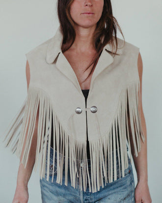 Crossbow Leather - Suede Shawl Vest