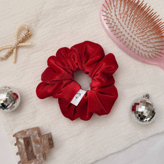 Wild Rose Accessories - Red Sparkle Velvet Scrunchie