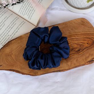 Wild Rose Accessories - Midnight Satin Scrunchie
