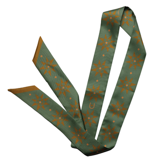 Jenni Earle - Silk Twilly Scarf - “Love Your Neighbor” - Neck & Hair Scarf