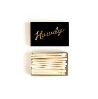 Studio Portmanteau - Howdy Matchbox | Western Matches | Cowboy, Cowgirl Gear