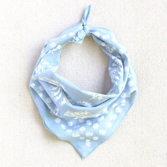 Abracadana - Light Blue Floral Bandana