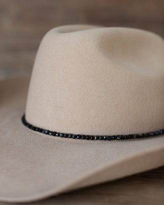 Crossbow Leather - NATURAL BEADED HAT BAND