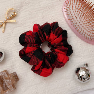 Wild Rose Accessories - Red Plaid Scrunchie