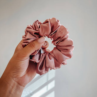 Wild Rose Accessories - Strawberry Milk Satin Scrunchie