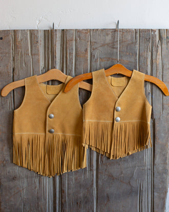 Crossbow Leather - KIDS FRINGED VEST