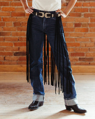 Crossbow Leather - FRINGED LEATHER BELT
